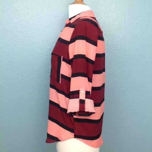 Alice Blue Stitch Fix Button Down Blouse - Picture 3 of 5